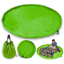JJ PRIME - Toy Storage Bag | Large Bag Mat | Foldable Kids Storage Toys Organizer | Drawstring Bag Play Mat | Storage Ideas Fast Cleanup (150cm,