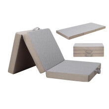 Gwydre Tri-fold Memory Foam Mattress, Double Foldable Mattress Portable Floor Bed with Washable Cover, Collapsible for Travel & Camping & Yoga
