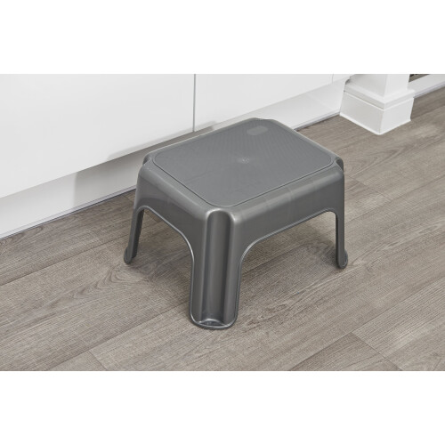 Addis Addis Step Stool Solid, Metallic Silver, 1 510044 2