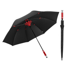 Golf Umbrella with Full Blackout Canopy, Automatic Open, Windproof Long Handle, Black Blue