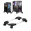CPU Stand for PC Computer Case Holder Bracket Desktop Mainframe Rack with Brake with 4 Caster Wheels(Black) 1