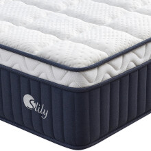 slily 12 Inch Single Mattress for Back Pain, 3ft Hybrid Mattresses with Supportive & Comfortable, 7-Zone Pocket Sprung Memory Foam Cooling Bed