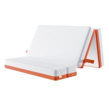 TEQSLI Folding Mattress, 15cm Single Foldable Mattress, Memory Foam with Removable Washable Cover, for Guest Sofa Bed, Camping, Travel (90x190x15cm)