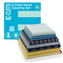 E-Cloth Cleaning Set, Contains Multiple Microfiber Cleaning Cloths for Household Cleaning, Dusting and Polishing Surfaces, Bathroom, Kitchen, Washable