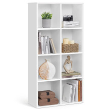 VASAGLE 8-Cube Bookcase, Storage Unit, Display Rack for Trinkets, Souvenirs, Potted Plants, for Study Room, Office, Living Room, 30 x 65.5 x 129.5 cm,