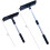 Polyte Window Squeegee for Car Windshields and Window Cleaning Tool, Extendable Aluminum Handle 36-50 cm (Black) 2