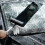 Polyte Window Squeegee for Car Windshields and Window Cleaning Tool, Extendable Aluminum Handle 36-50 cm (Black) 5