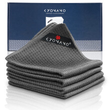KYONANO Barista Micro Cleaning Towels 4 Pack - Perfect Coffee & Espresso Machine Cleaning - Steam Wand Accessories (12''x12'')
