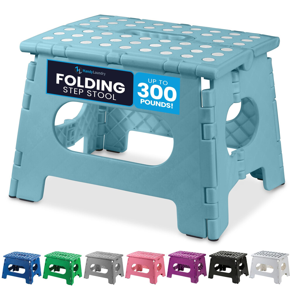 Handy Laundry Folding Lightweight Step Stool - Sturdy Enough To Support Adults And Safe Enough For Kids - Opens Easy With One Flip - Great For 5051222015698
