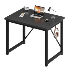 Devoko Computer Desk 80 x 50 x 75 cm, Home Office desk, Study Writing Small Desks, Laptop Table for Home Workstations, Industrial Design Black Desk