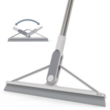 KOLLIEE Squeegee Broom Rubber Floor Squeegee with Long Handle Adjustable 61" Professional Squeegee Mop for Wet Room Floor Tile Garage Deck Bathroom