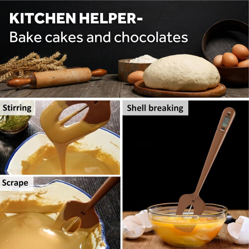 Candy Thermometer with Precision Digital Display, HeatResistant Silicone Spatula and Probe 2