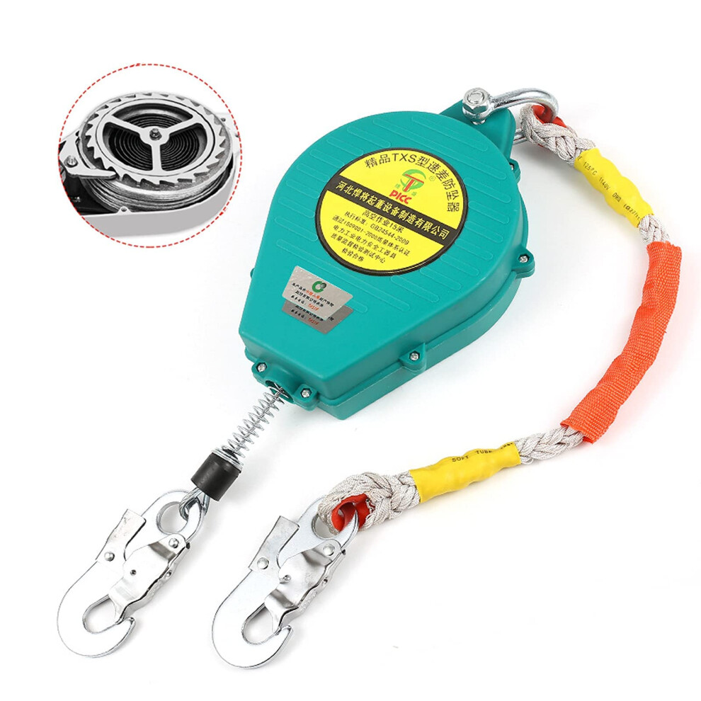 Self Retracting Lifeline 20M For Fall Protection, Retractable Fall Arrest Lanyard With 360 Hook, 150Kg Load 9113335303959