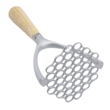 Aluminum Alloy Potato Masher with Ergonomic Comfort Grip, Easy Clean Manual Potato Press for Kitchen