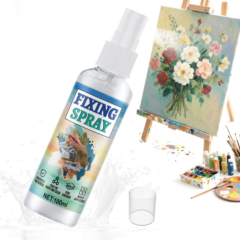Hontaok Fixative Spray, Fixative Spray For Art, Fixative Spray For Pencil, Charcoal And Pastel Drawings, Fast-Acting Film, Suitable For Watercolor, 5051222031704