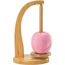 Wool Unwinder, Rotating Magnetic Wooden Wool Ball Holder, Yarn Roll Holder, Wool Unwinder Wool Holder, Wool Winder for Crochet and Knitting