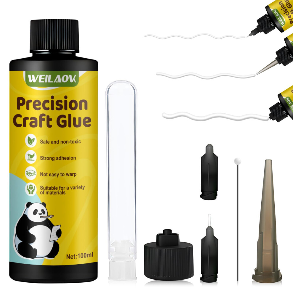 Weilaok Glue For Crafting, Craft Glue Strong, Pva Craft Glue, Dries Clear And Resists Wrinkling And Clumping, Craft Glues Making It Perfect For 5051222035566