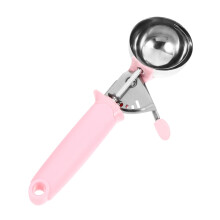 Ice Cream Scoop with Ergonomic Comfort Grip, Stainless Steel Melon Baller for Desserts and Fruit