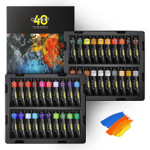 Magicfly Oil Paint Set 40 Vibrant Colours 18ml Tubes, Non-Toxic Oil Paints for Artists,Rich Pigments Oil Painting Color, Back to School Supplies for