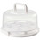 Cake Carrier with Secure Locking Lid and Handle, 10 Inch Round Clear Cake Storage Container 1