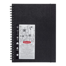 Derwent Sketch & Store Hardback Sketch Book, A4 Portrait, Drawing & Writing, 56 Sheets, Acid-Free Paper, Wirebound Spine, Professional Quality,