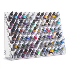 Acrylic Paint Holder - 72 Holes Compatible with Vallejo 17 ml Bottles - Suitable for DnD, Warhammer, Pathfinder and Other Figurines - Works for Wall