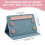 HOBBIESAY 1Pc Folding Knitting Pattern Holder Cadet Blue Knitting Chart Holder Adjustable Pattern Display Board Foldable Sewing Chart Keeper with 2