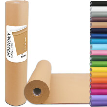 PerkHomy Brown Kraft Paper Roll 17.5" x 1,200" (100') for Gift Wrapping Bulletin Board Craft Art Bouquet Flower Packing Moving Shipping Floor Covering