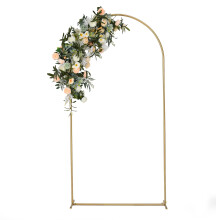 VINCIGANT 6.6FT/2M Wedding Arch Backdrop Stand, Square Arch Gold Metal Balloon Arch Stand for Wedding, Ceremony, Birthday Party, Baby Shower,