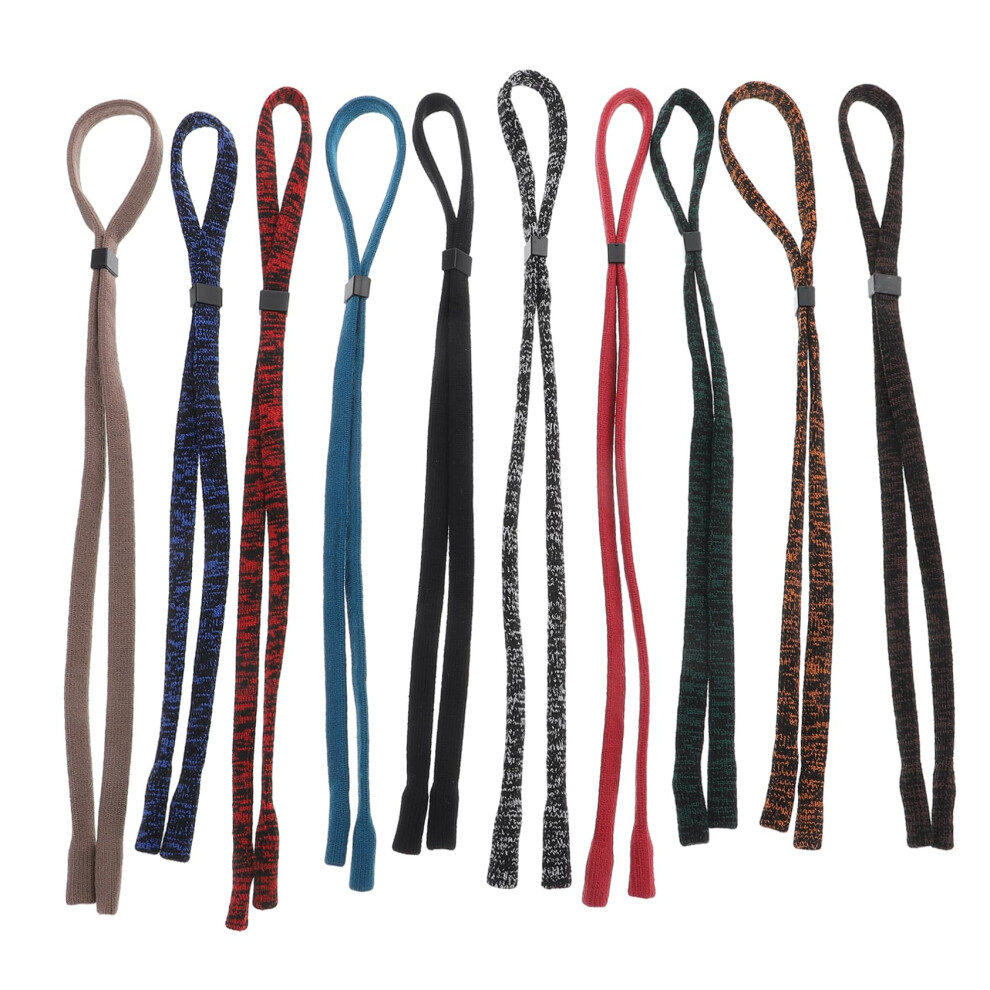 10pcs AntiSlip Eyeglass Chains Adjustable Glasses Straps for Women Over Sunglasses Durable