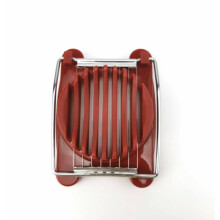 Food Slicer with Sharp Stainless Steel Wires for Meat, Eggs, Cheese, Fruit, Banana Red