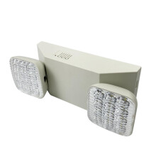 LED Emergency Light with 360 Rotatable Dual Heads, 90Min Battery Backup, Wall Mounted Commercial Fixture