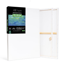 Elan Stretched Canvases 60x90 CM, 4-Pack Large Canvas for Painting 280 GSM, Triple Primed A1 Canvas for Painting 60x90 CM, Large Art Canvases