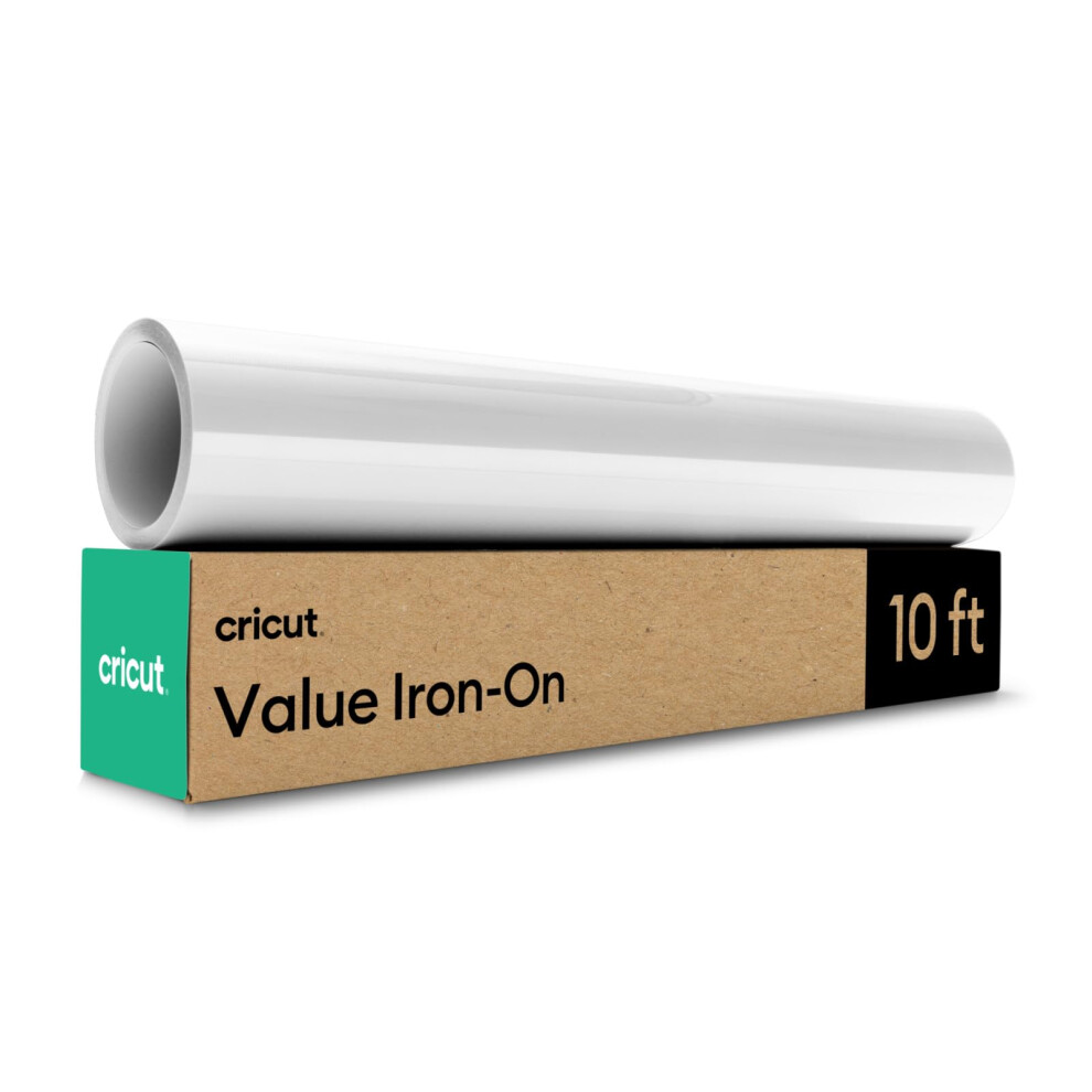 Cricut Htv Heat Transfer Vinyl | 3 M | White | Iron-On Htv Vinyl For Fabric, Perfect For Custom T-Shirts & Diy Clothing