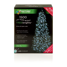 1,500 LED (37.5m) Premier TreeBrights Cluster Christmas Tree Lights Cool White