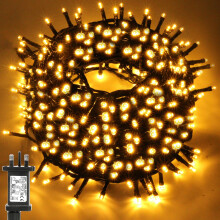 CHOIGN 50M 500LED Christmas Tree Lights, 8 Modes Outdoor Fairy Lights Plug in, Waterproof Outdoor String Lights Mains Powered for Bedroom, Garden,