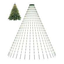 Christmas Tree Lights, 400 LED Christmas Lights with 8 Light Modes & Memory Function, 6.6FT x 16 Lines Outdoor Christmas Light with Timing Function