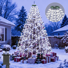 Lincentra Detachable Christmas Tree Lights, 3m*16 Lines 480 LED Outdoor Xmas Light, 8 Light Modes Fairy Lights USB Plug in with Timer, IP44 Waterproof