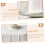 Ceramic Butter Dish with Lid Rectangular Heat Resistant Butter Keeper for Kitchen and Home 2