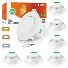 ALUSSO IP65 LED Downlights Ceiling Dimmable 10W 800LM LED Recessed Ceiling Spot Lights 3000K Warm 4000K Neutral 5700K Cool Adjustable Spotlights
