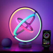 Lepro TB1 AI Table Lamp, Smart LED Lamp with Music Sync, Personalized AI Lighting Designer, Colour Changing Smart Table Lamp, Voice Cotrol, Works with