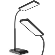 LEPOWER LED Desk Lamp, 800LM for Home Office, 12W Reading, Eye-Caring Desk Light, Touch Table Lamp, Gooseneck Lamp, 50 Lighting Modes, Bright Desk