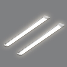 HUMIGA 4FT LED Batten Light, 40W Low Profile Wall Ceiling Surface Mounted Fitting, IP20 Slim Wide Tube Lighting for