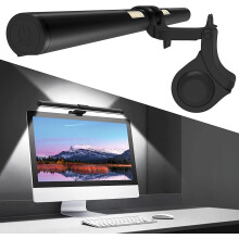 OOWOLF LED Monitor Light Bar - 16" Computer Light Bar with Backlight CRI?95 Filter Blue-Light, Memory Dimming 3 Color Screen Light Bar to Eyes Care,