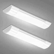 T&K TO-KING 2-Pack 1.3FT LED Batten Light,10W 1000LM 4000K, Low Profile Wall/Ceiling Surface Mounted Fitting for