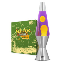 Blob Lamps? Liquid Motion Lamp Vintage Yellow Wax Purple Liquid Polished Metal Base & Cap 14.5? Mood Lamp Light