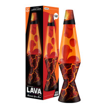 Lava Lamp - 14.5" Volcanic Crags - The Original Motion Lamp - Red and Orange Liquid with Printed Base - Item #2078