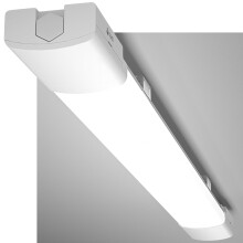 Amdelne LED Batten Light 2ft, 6000K Daylight LED Ceiling Light, IP65 Garage Lighting, Linkable Plug in Strip Lights for Shed, Loft, Bathroom, Kitchen,
