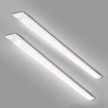 T&K TO-KING 2-Pack 4FT LED Batten Light,40W 4000LM 4000K, Low Profile Wall/Ceiling Surface Mounted Fitting for