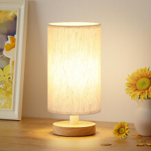 Aooshine Bedside Lamps, 3000K Warm White Table Lamp, Small Lamps for Living Room - Simple Bed Lamp Desk Lamps with Button Switch for Kids Room, Study,